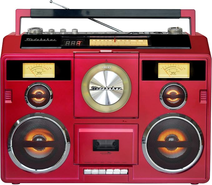 Estéreo portátil Studebaker con Bluetooth, CD y radio miniatura 2