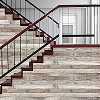 Vista 27 de Yun-aeon Natural Wood-Dark Grey Wood Contact Paper Peel and Stick Wallpaper 17.3"x 80"Self Adhesive Removable Vintage Faux Wood Wall Paper Plank