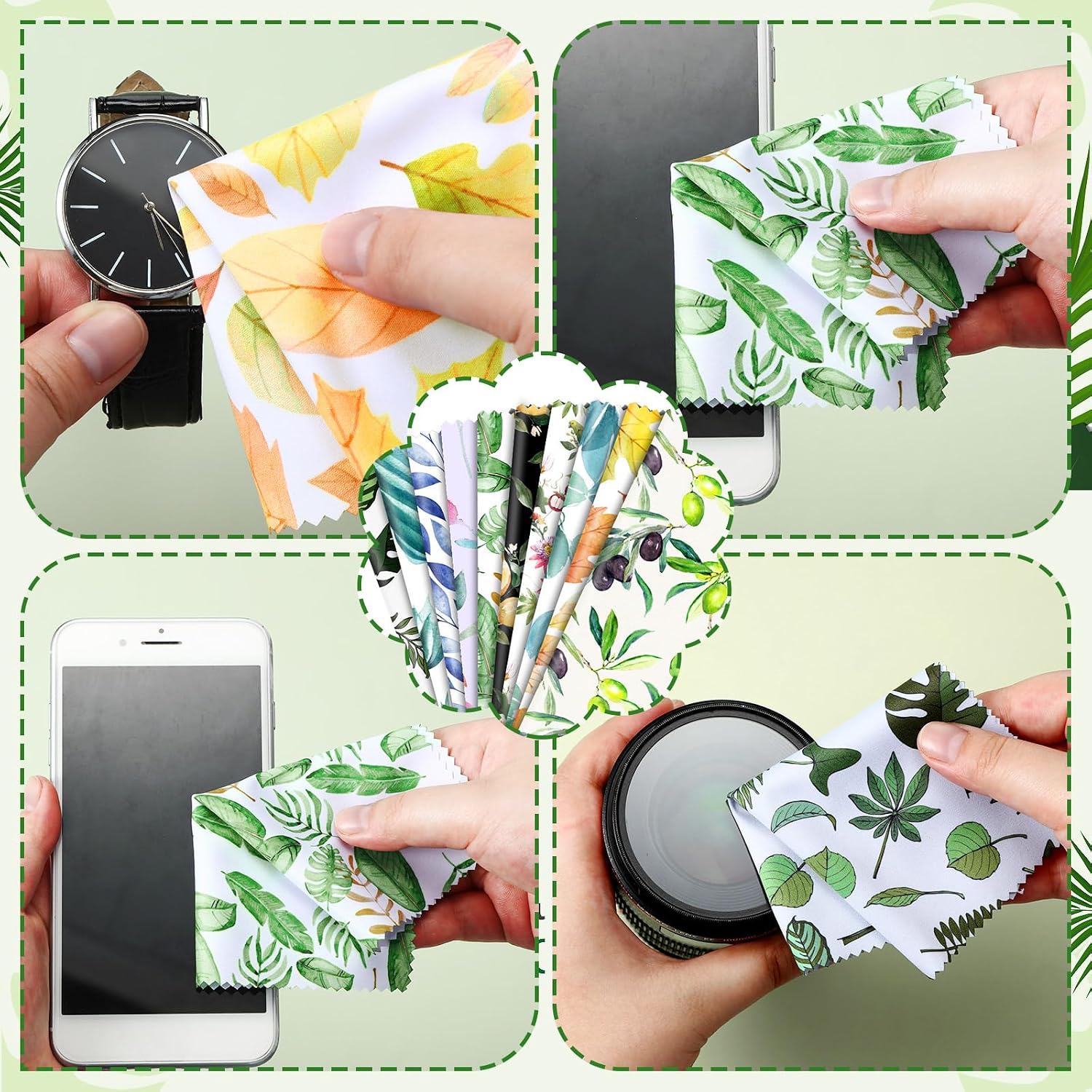 Sinmoe 20 Pcs Microfiber Cleaning Cloth for Glasses, Plant