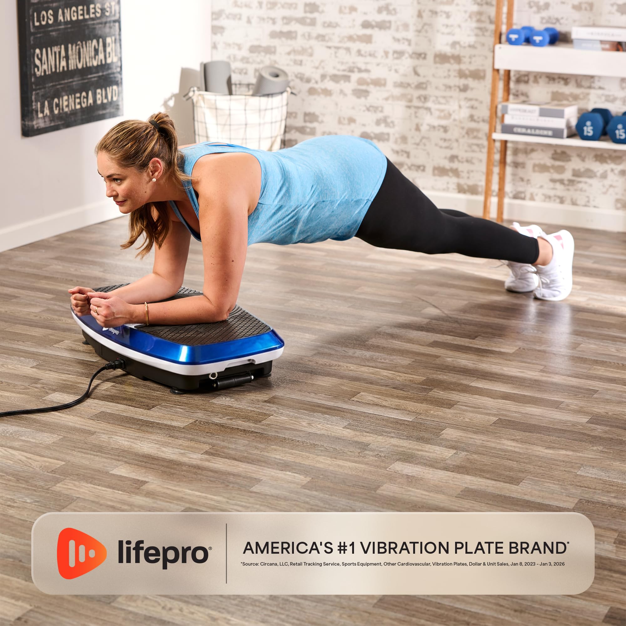 LifePro Hovert 3D - Plateforme Vibrante Oscillante, 99 Vitesses