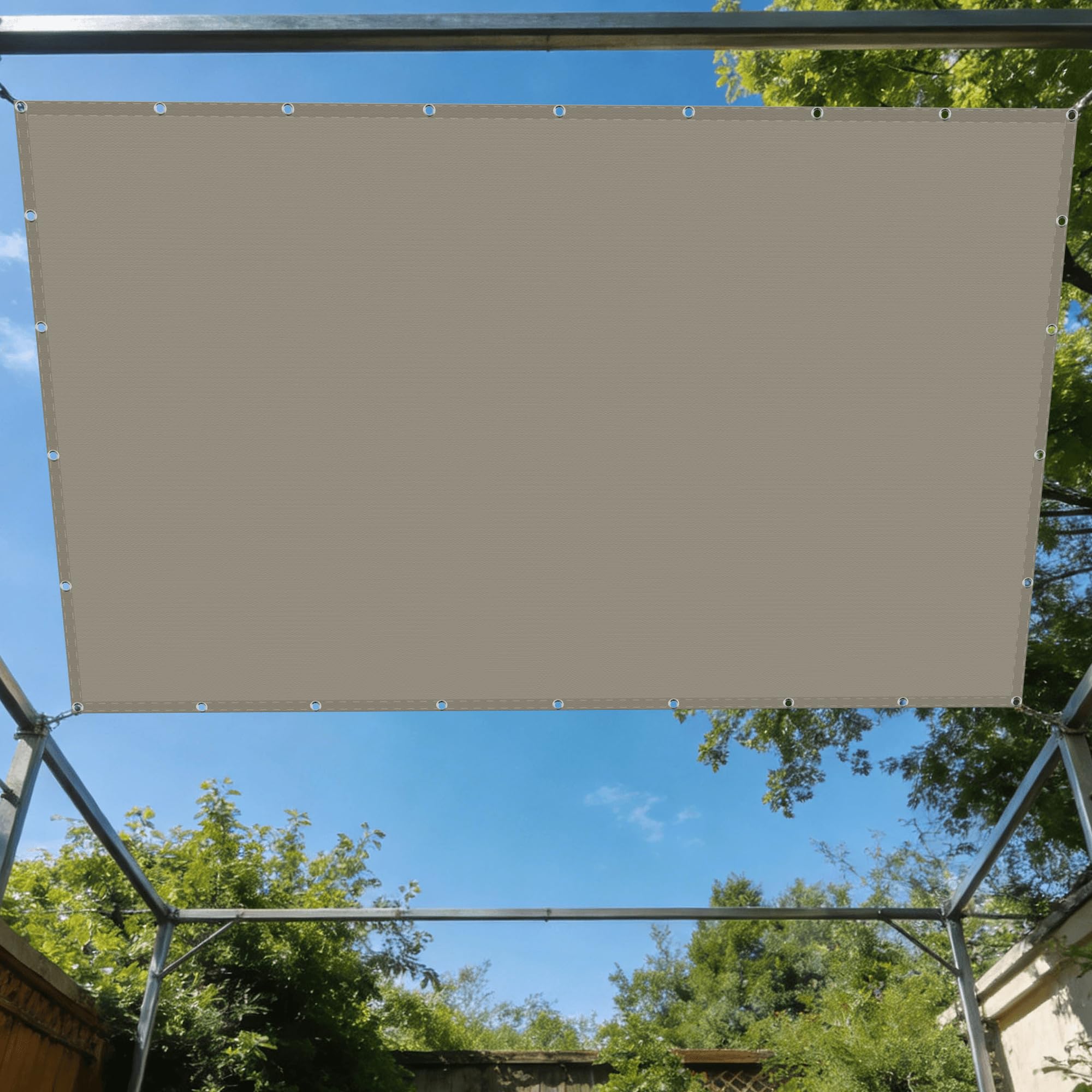 Voiles ombrages antidéchirure 7x7m en toile haut de gamme résistante à l'eau pour patio et extérieur