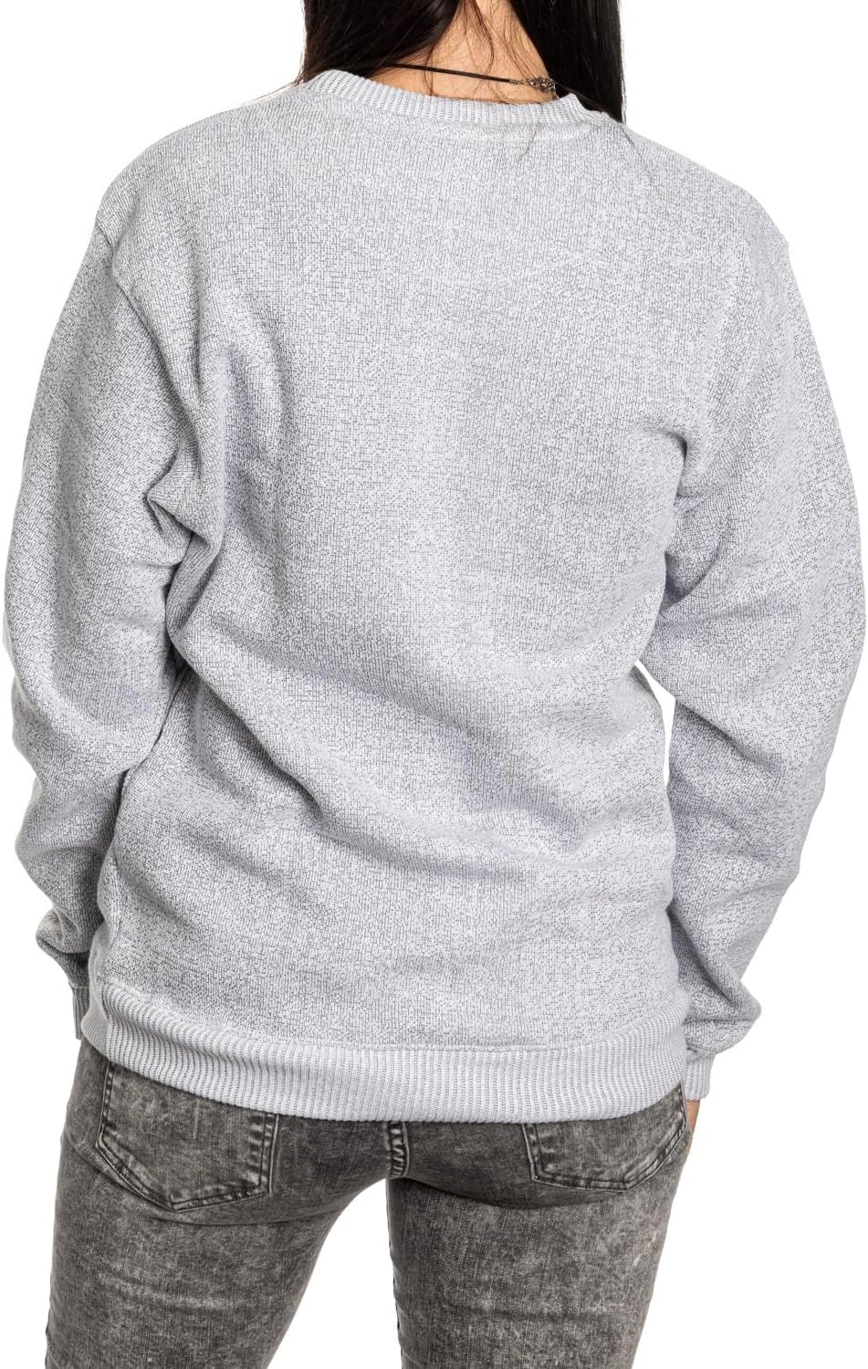 Calhoun NHL Surf & Skate Unisex Cabin Crew Neck Sweater with Premium Cotton Blend & Frayed Team Logo Crest