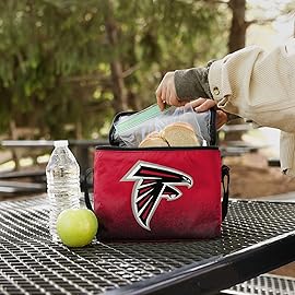 FOCO NFL Unisex Gradient Print Lunch Bag Coolergradient Print Lunch Bag Cooler, Atlanta Falcons, Standard