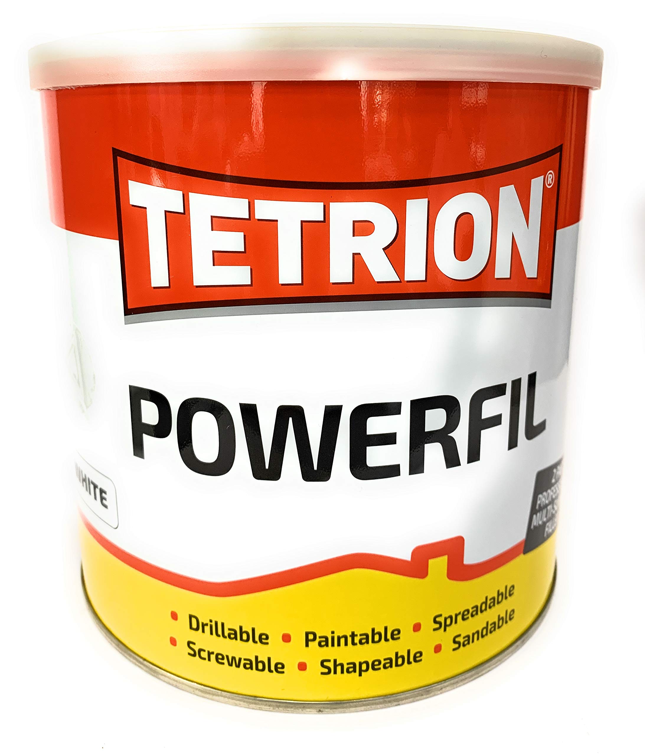TetrionWhite PowerFil 2kg - Heavy-Duty Multi-Purpose Filler for Fast Setting Repairs on Wood Stone Metal