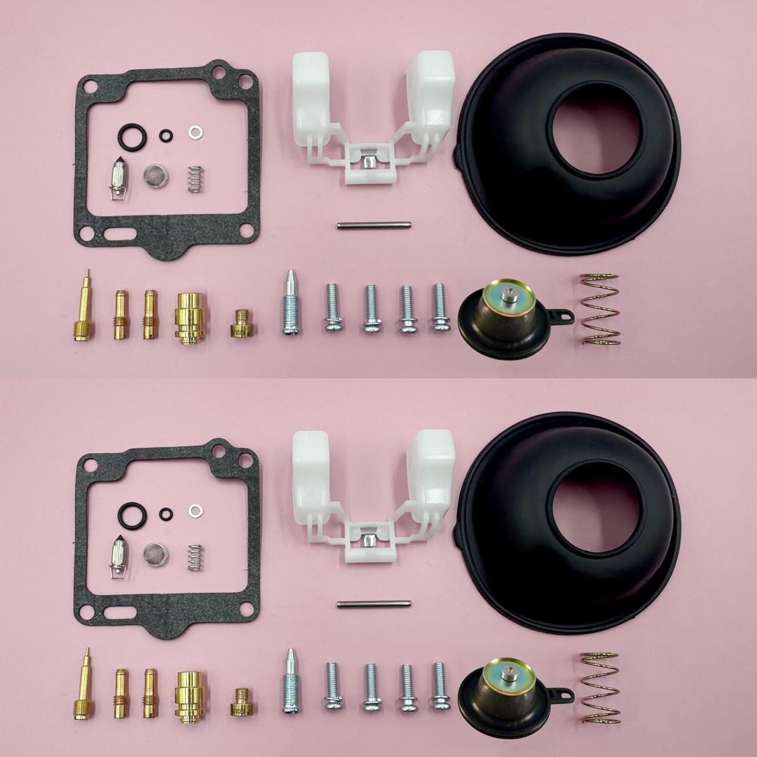 Carburetor Repair Rebuild Kit for Yamaha XV750 1988-1997 and XV1100 1988-1999 Fit for Virago Motorcycle Carb Maintenance Kit Main Jet #12.5 Pilot Jet #40#42.5 (2 Pack)