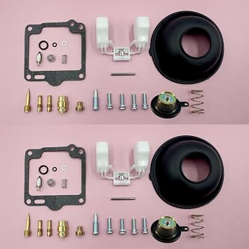 Carburetor Repair Rebuild Kit for Yamaha XV750 1988-1997 and XV1100 1988-1999 Fit for Virago Motorcycle Carb Maintenance Kit Main Jet #12.5 Pilot Jet #40#42.5 2 Pack