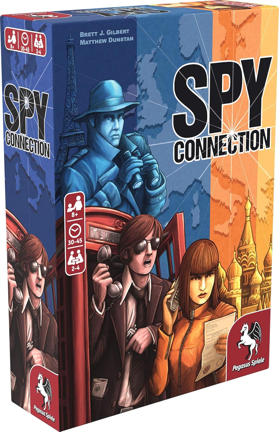 Spy Connection - Board Game by Pegasus Spiele 2-4 Players – Board Games for Family – 30-45 Minutes of Gameplay – Games for Family Game Night – Kids and Adults Ages 8+ - English Version