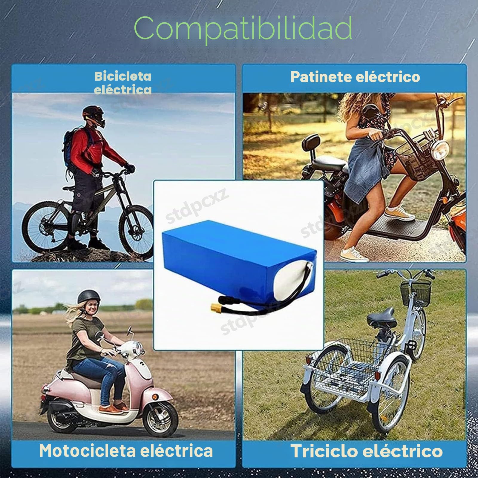 Batería De Litio De 24V, Batería Ebike 24V 10Ah 13Ah 15Ah 20Ah para Bicicletas Eléctricas, Scooters Y Motocicletas 50W 250W 350W con Cargador De 2 A Y Protección BMS
