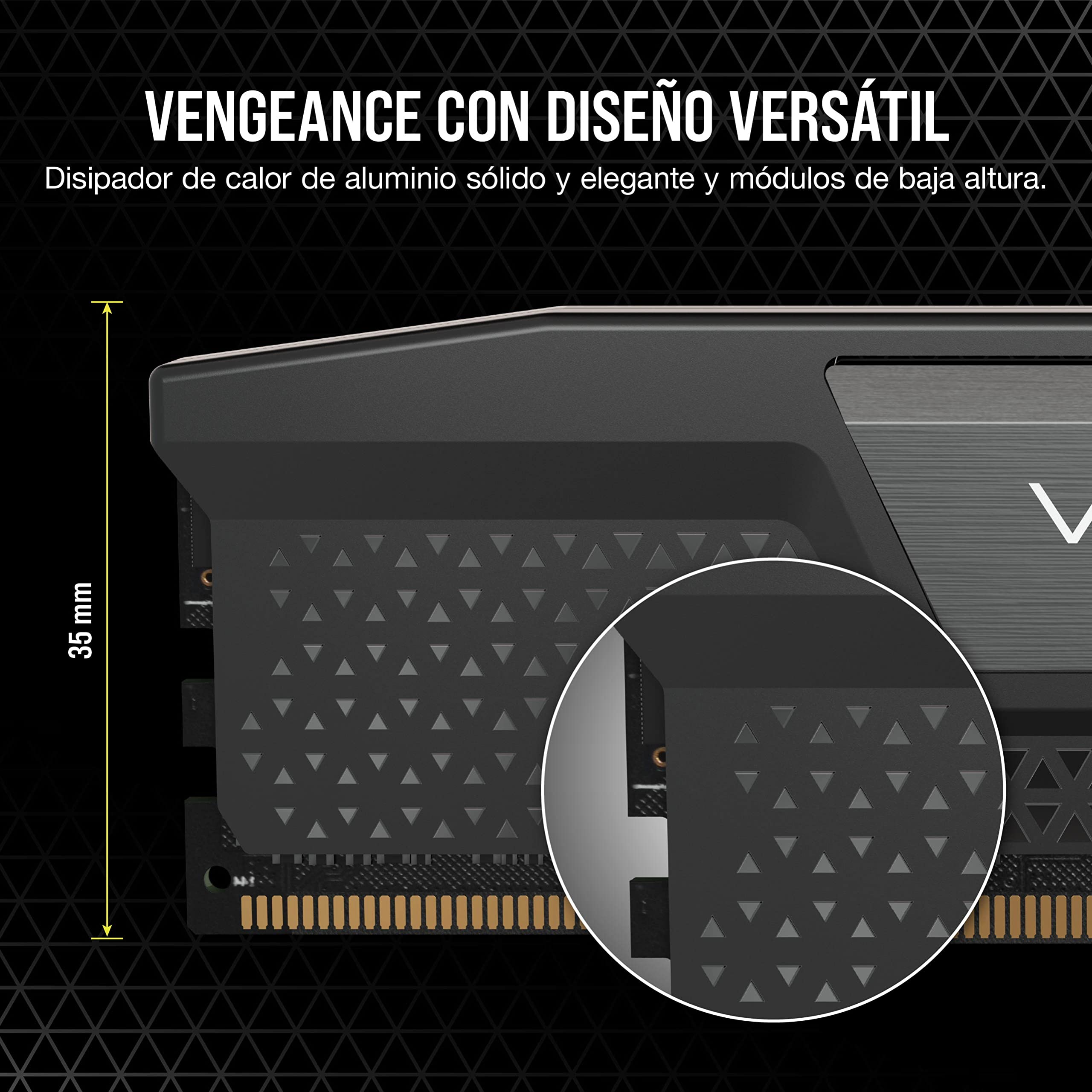 CORSAIR Vengeance DDR5 RAM 32GB (2x16GB) hasta 4800MHz CL40 Intel