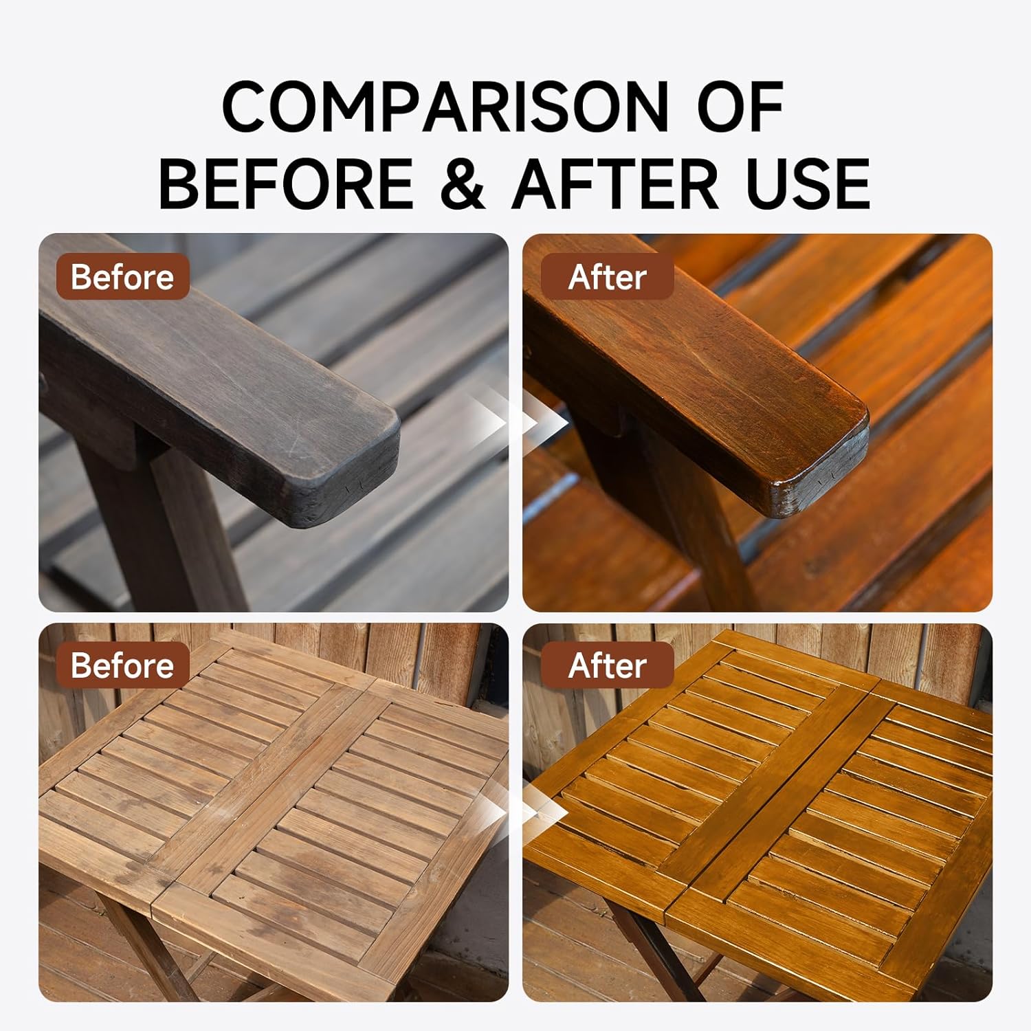 Wood Stain, 32 Oz Water Based Wood Stain and Sealer in One - No Priming, No Top Coat Required, Fast Drying|Low Odor|Non-Toxic, Perfect for Indoor and Outdoor Furniture (Natural with Tools)