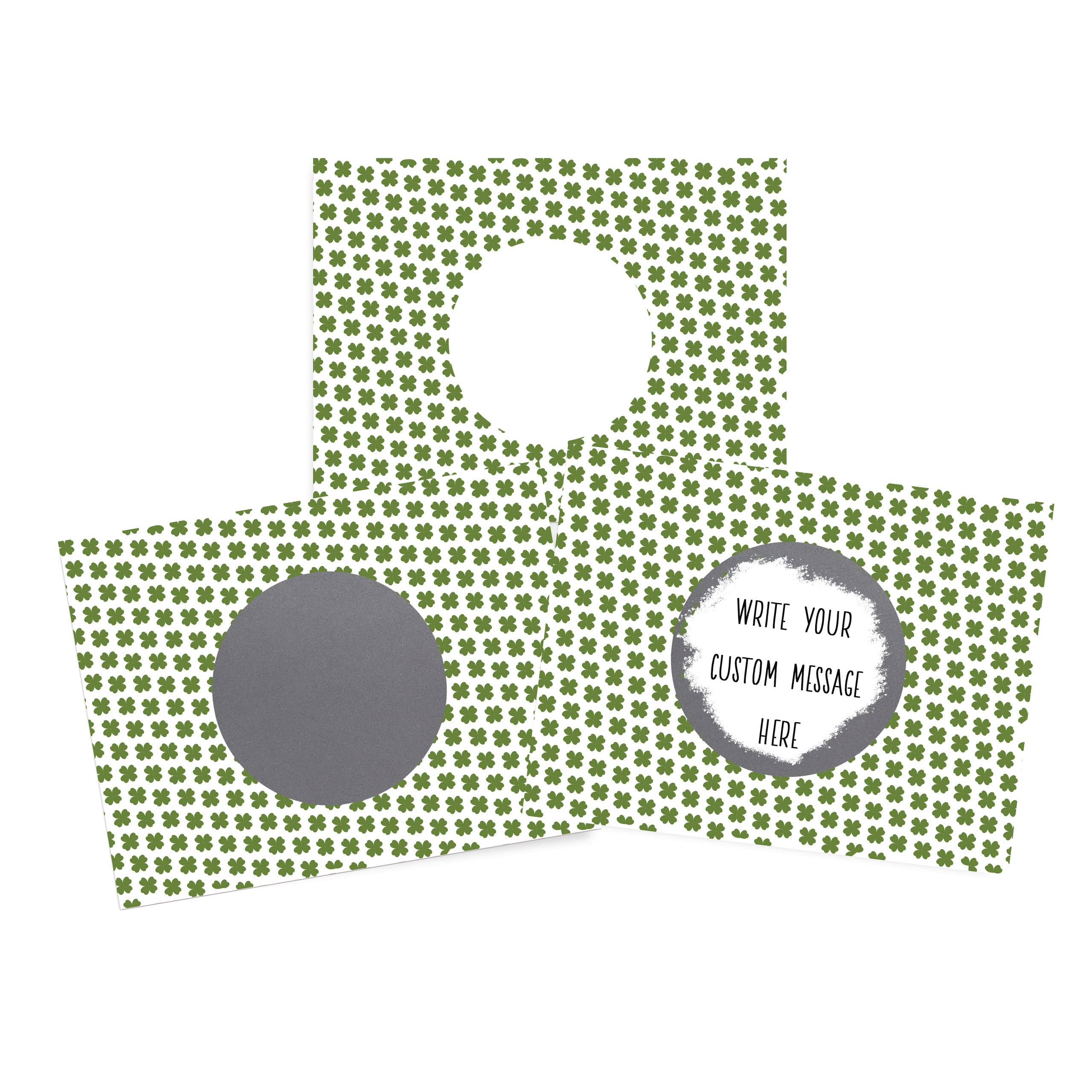 My Scratch Offs 20 Pack Clover St. Patrick's Day Make Your Own DIY Scratch Off Note Cards &amp; Stickers for Teacher Rewards &amp; Small Business Freebies
