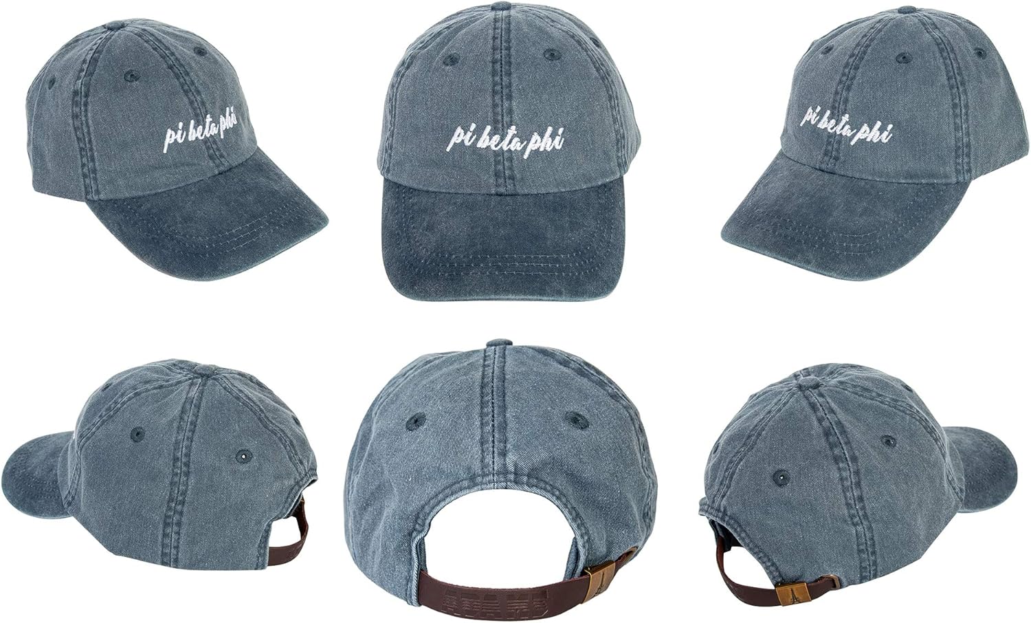 Desert Cactus Pi Beta Phi Sorority Baseball Hat – Adjustable Pi Phi Embroidered Cap with Cursive Font (N)