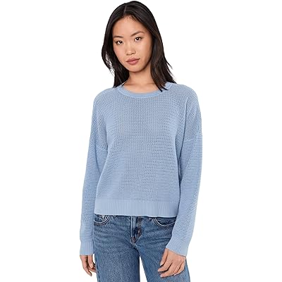 Eileen Fisher Peruvian Cotton Blend Crew Neck Sweater skylight