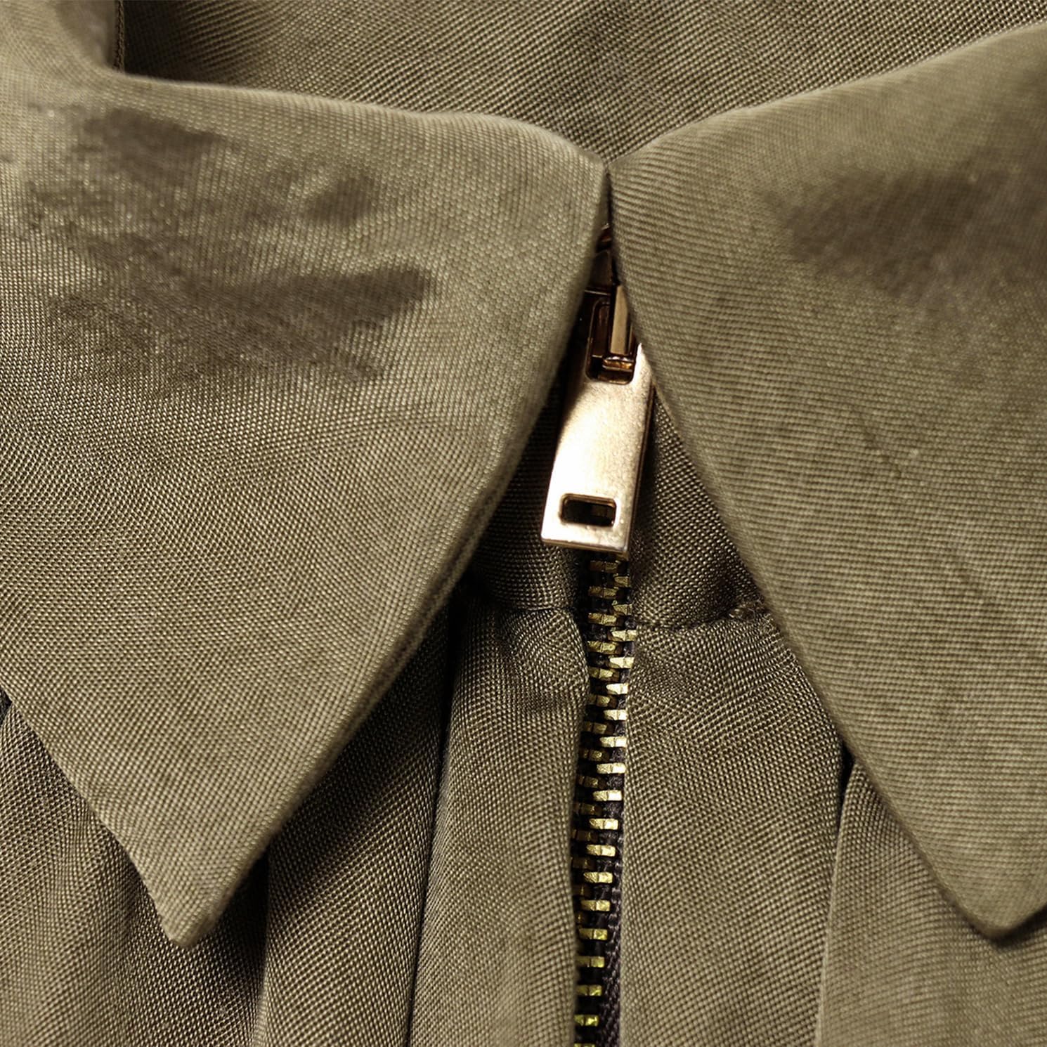 Womens Puffed Bomber Jacket Casual Batwing Sleeve Lapel Collar Zip Shirts Oversized Pleated Streetwear Jackets - Image 6