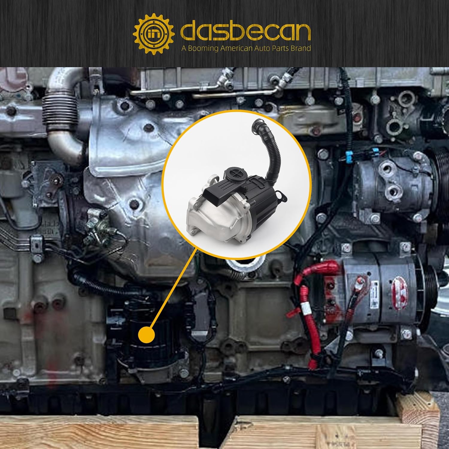 Dasbecan Crankcase Ventilation Separator for Freightliner Compatible with Detroit DD13 DD15 Mack MP8 Engines 2010-Present OE Replaces A4720107662 A4720106662 A4720108262 EA4720108262 EA4720107662