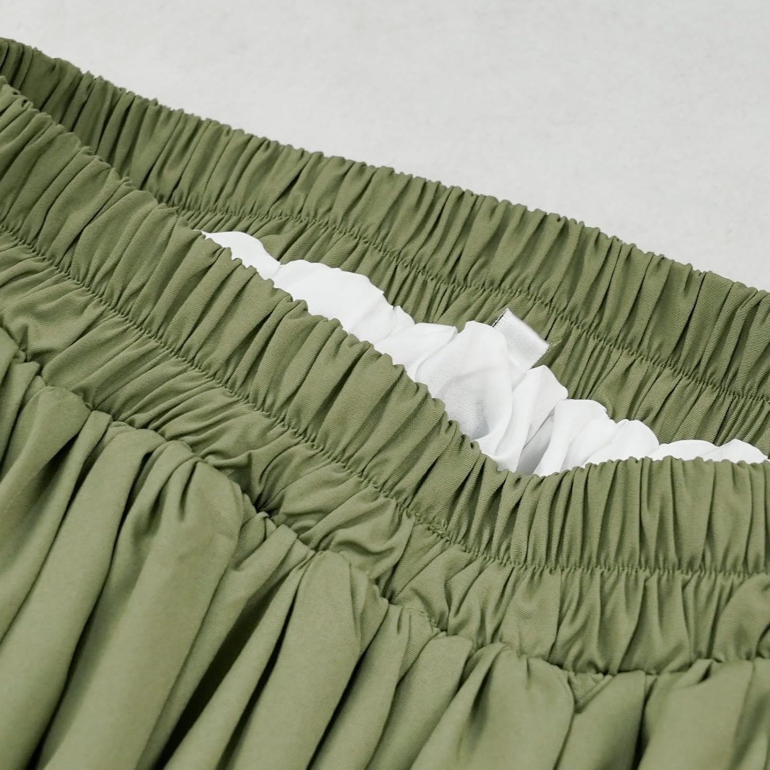 Women's Renaissance Skirt Victorian Peasant Double-Layer Maxi Long Skirt