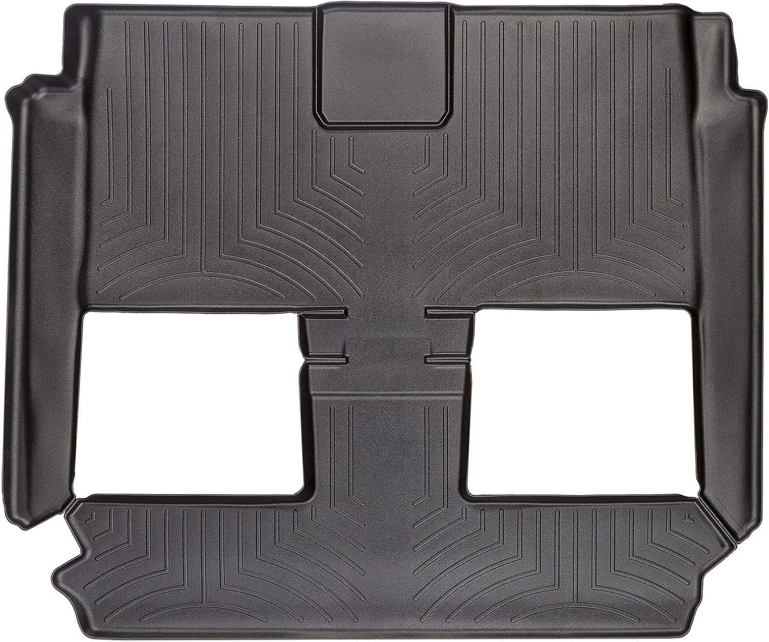 WeatherTech Custom Fit FloorLiners for Dodge Grand Caravan, Grand Caravan, Grand Caravan - 2nd/3rd Row (441414), Black
