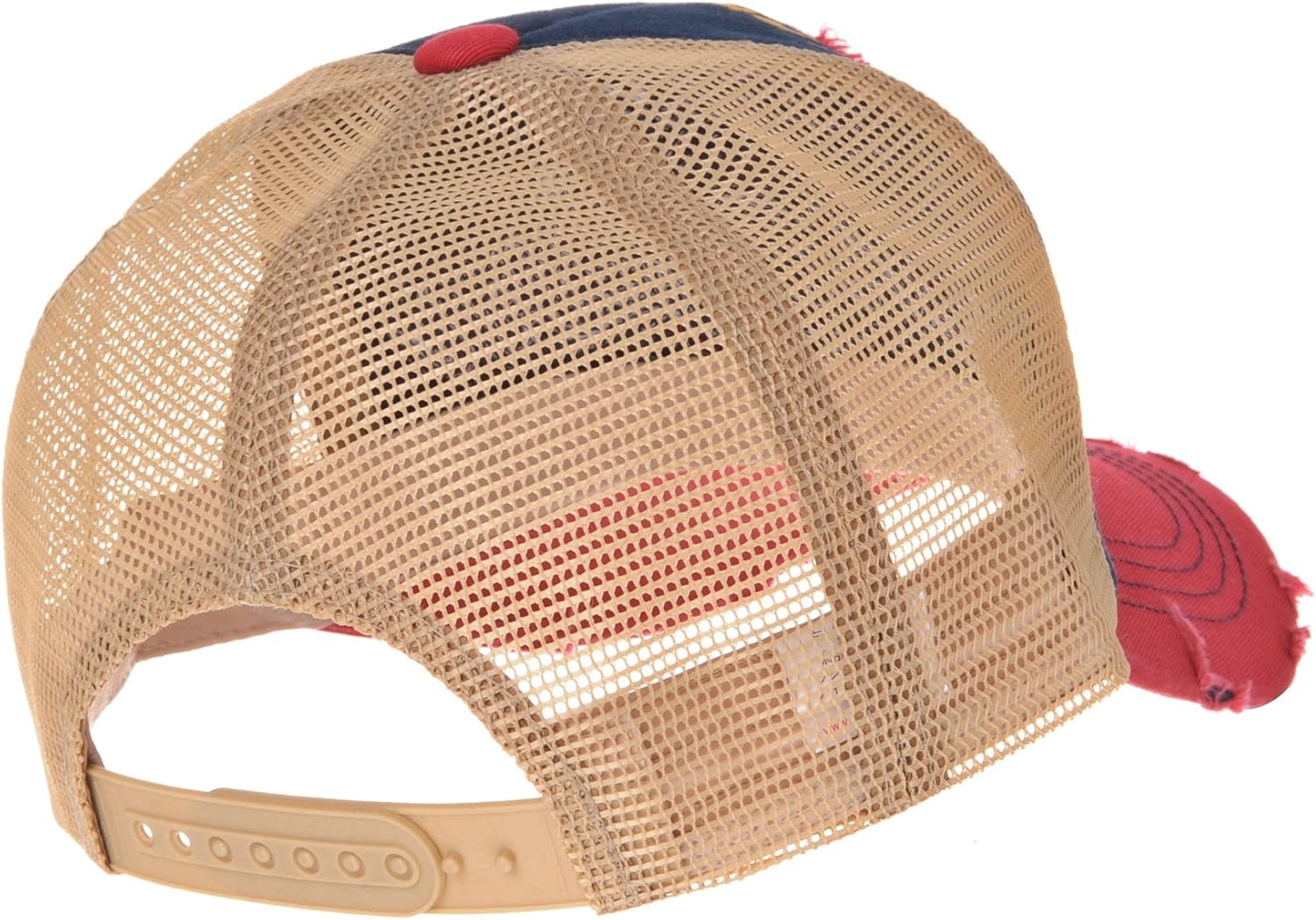 WITHMOONS Meshed Baseball Cap Distressed Trucker Hat Star KR1185 - Image 3