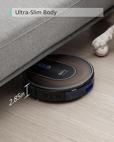 Miniatura 6 de eufy RoboVac G30 Hybrid SES 2 en 1, aspiradora robot de autovaciado, navegación dinámica, cuidado de alergias, succión fuerte de 2000 Pa, Wi-Fi