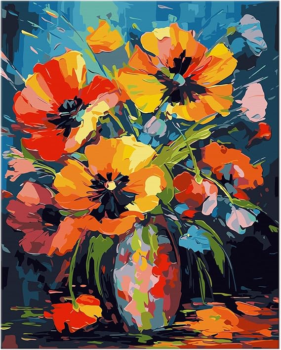 NiArt Paint by Numbers for Adults Beginners, DIY Paint by