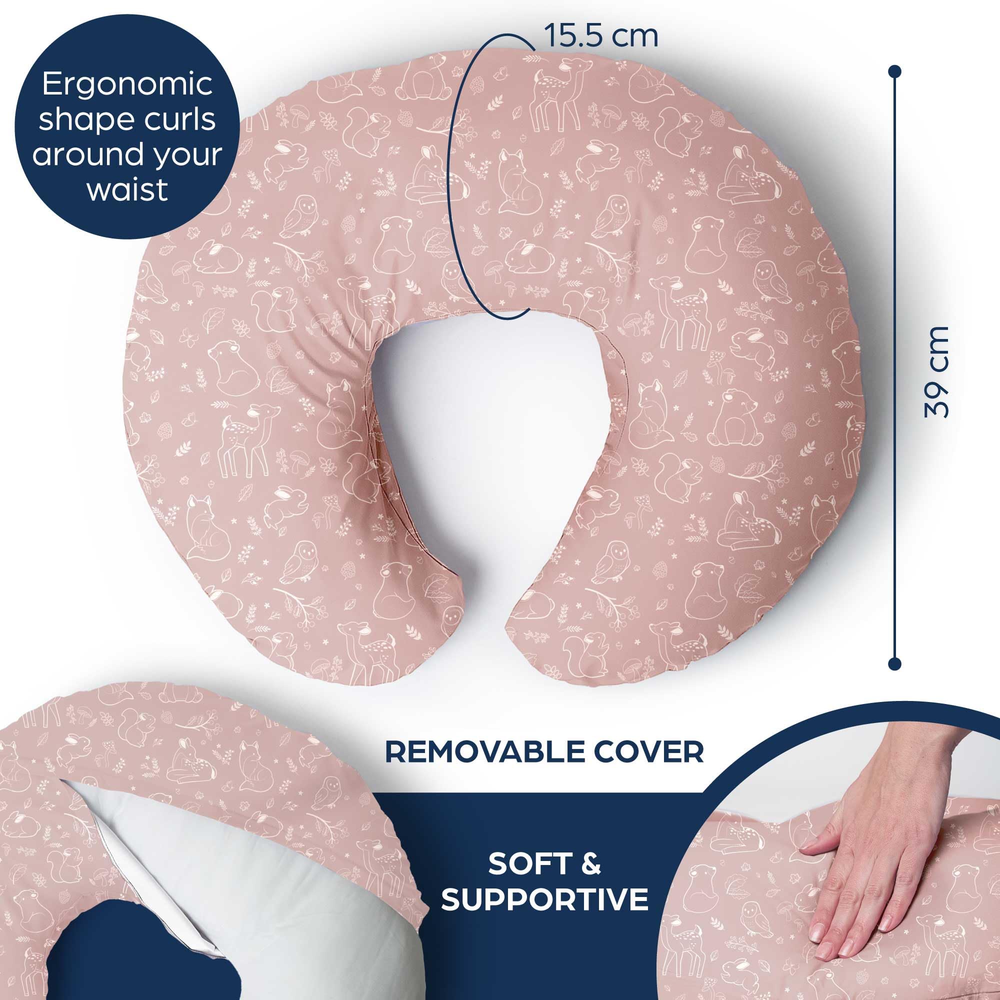 Niimo Nursing Pillow - Oeko-TEX® Standard 100, Ergonomic Baby Support Pillow, Machine-Washable Baby Feeding Pillow, Multifunctional Feeding Pillows for Breastfeeding & Bottle-feeding, 100% Cotton — view 5