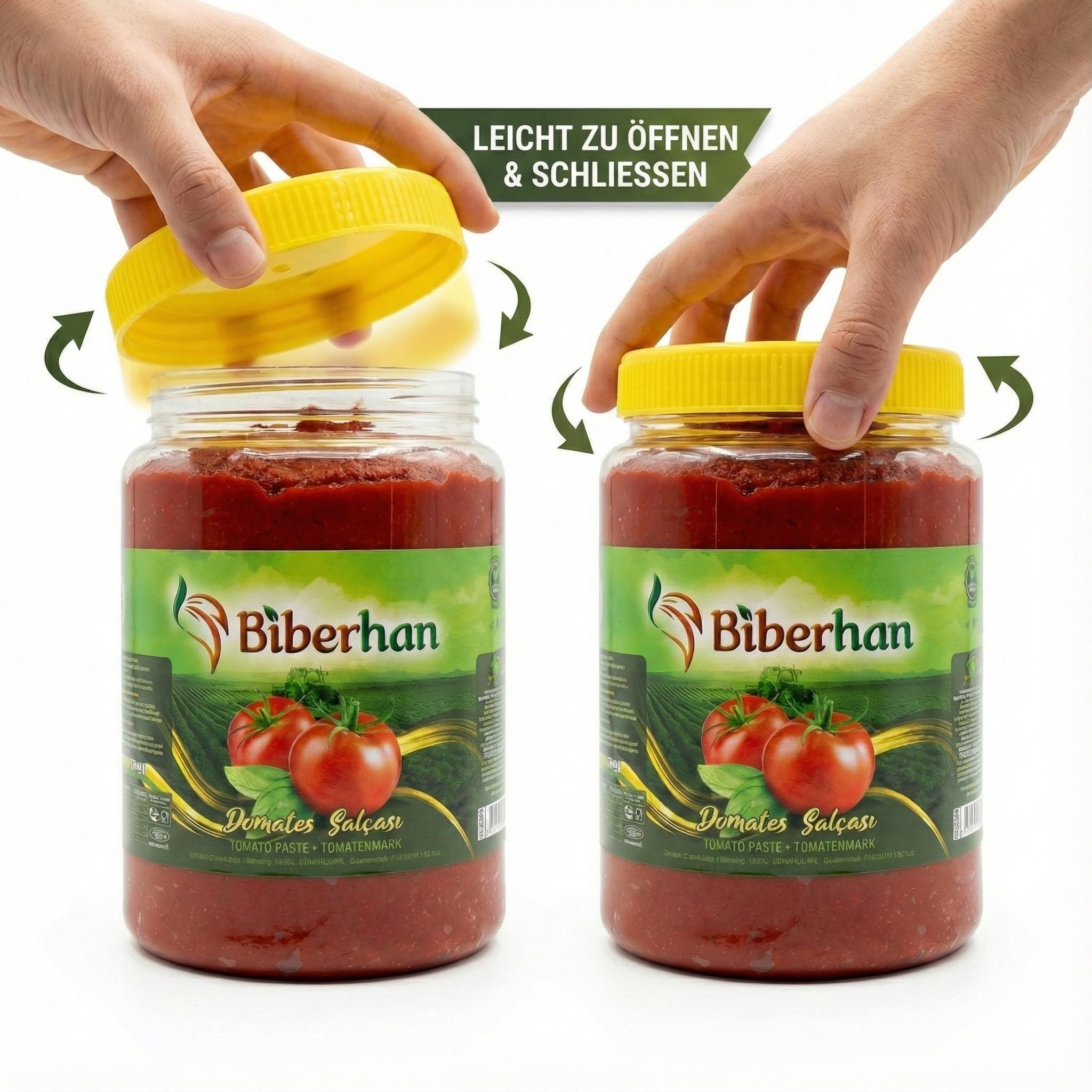 Premium Pasta de Tomate 1000g – Secado al Sol en Gaziantep (Ciudad UNESCO) – Natural, Concentrada, Sin Aditivos, Sabor Intenso y Tradicional