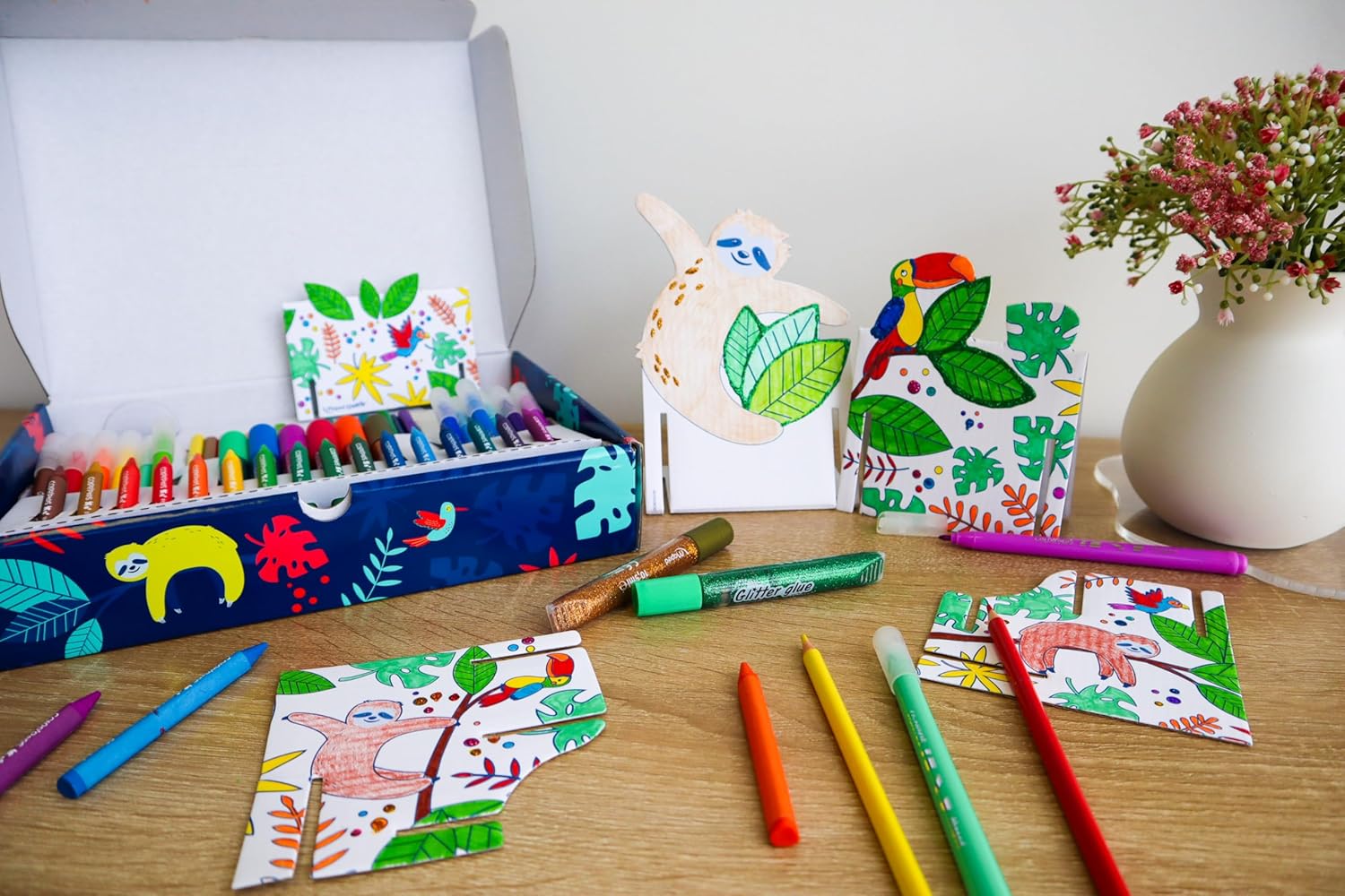 Maped Creativ Color’Peps 50 Piece Colouring Set With Desk Tidy Fun Art Activity Kit 5+