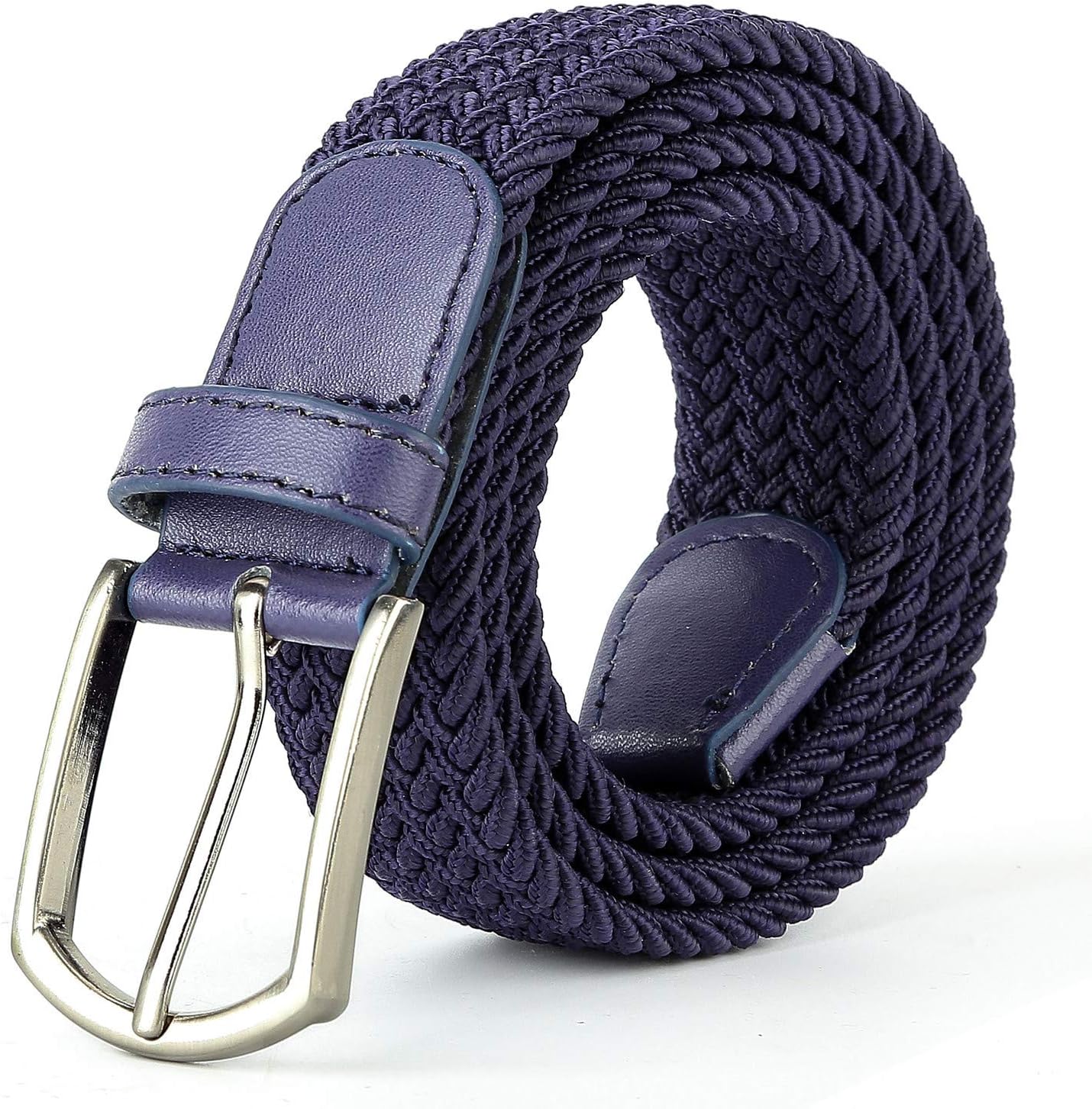 Braided Canvas Woven Elastic Stretch Belts for Men/Women/Junior with Multicolored