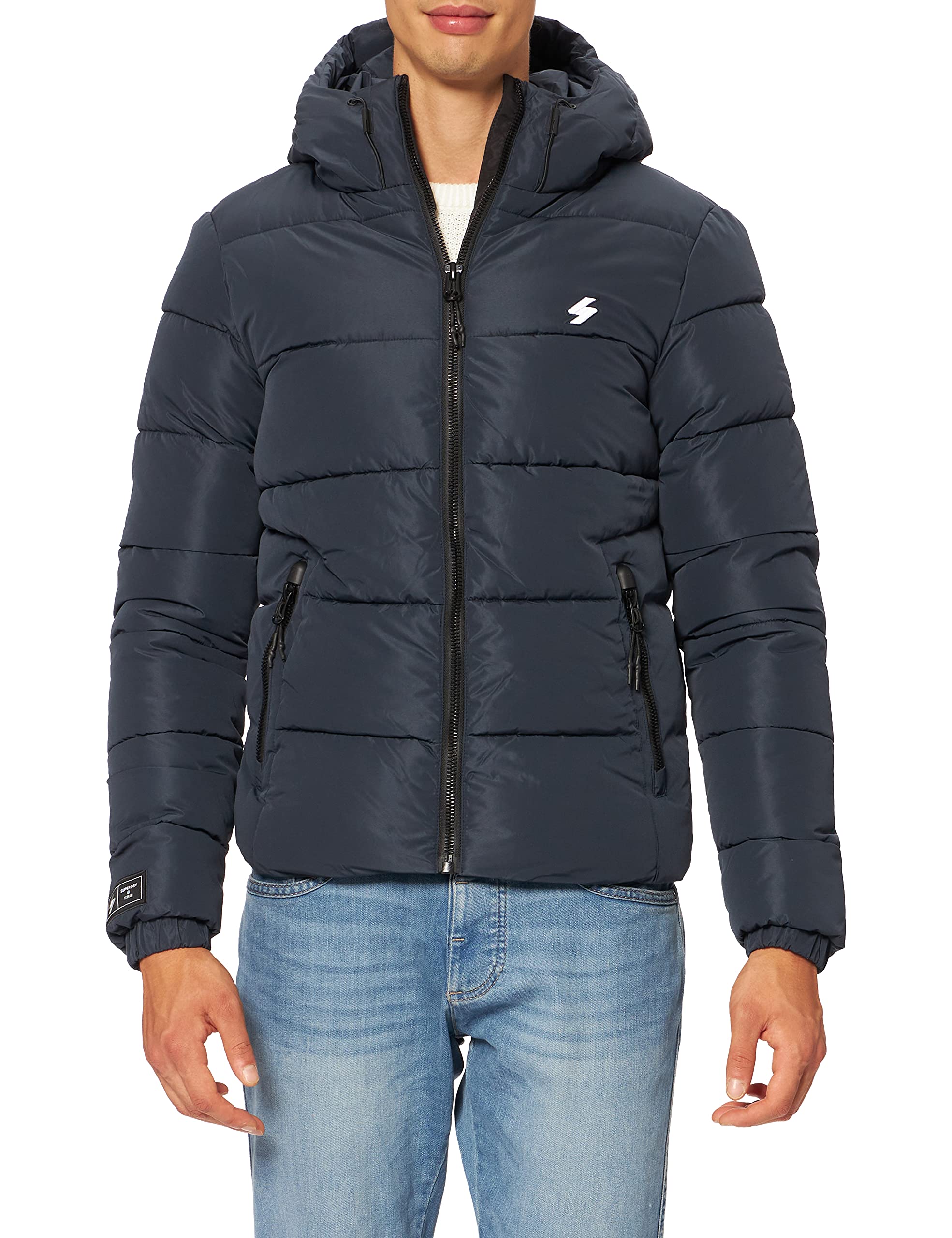 Superdry Bleu Puffer Jacket Sports Size 30