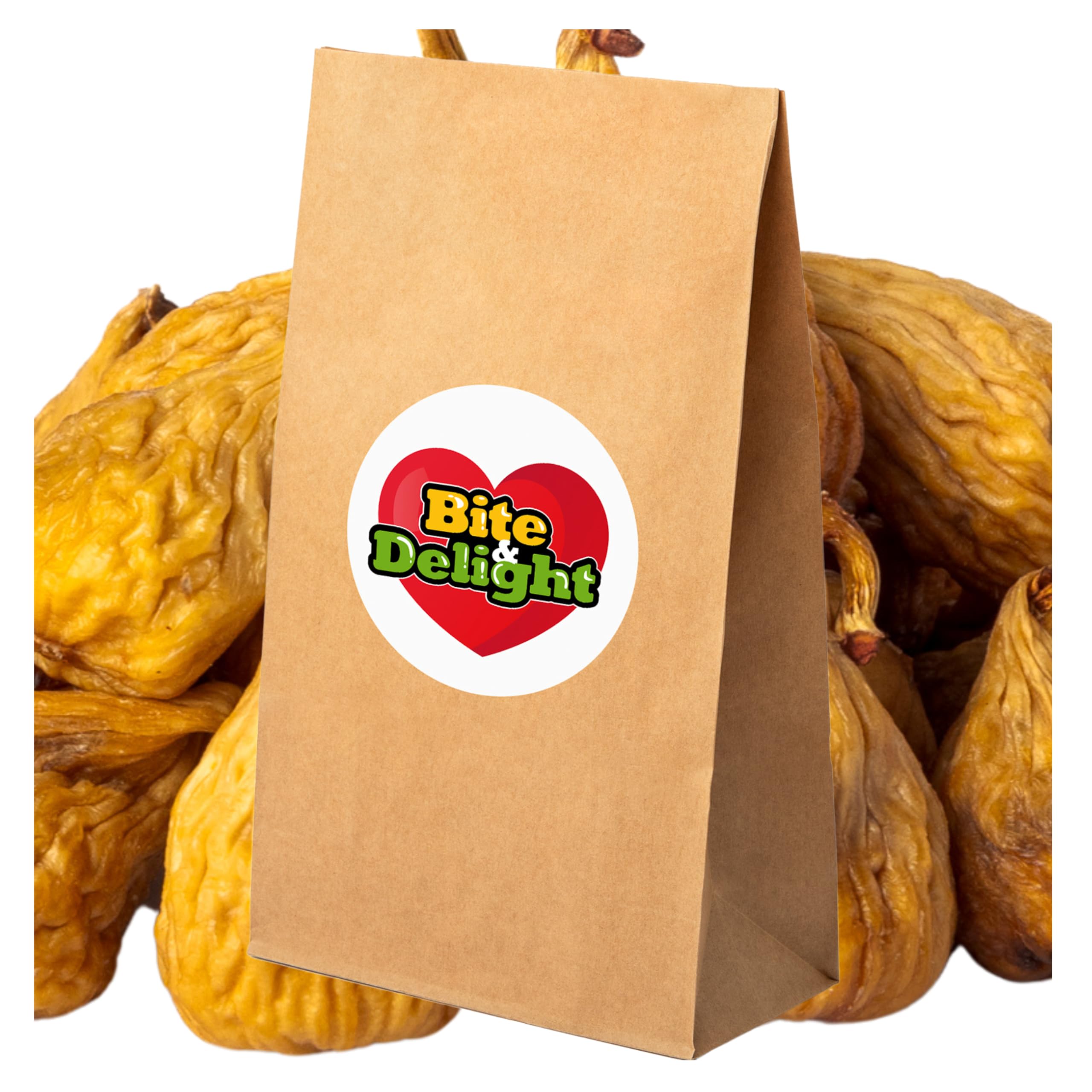 Bite & Delight 2kg Higos Secos Suaves de España – Fruta Deshidratada Saludable, Bajo en Azúcar, Rico en Nutrientes – Ideal para Postres y Muesli