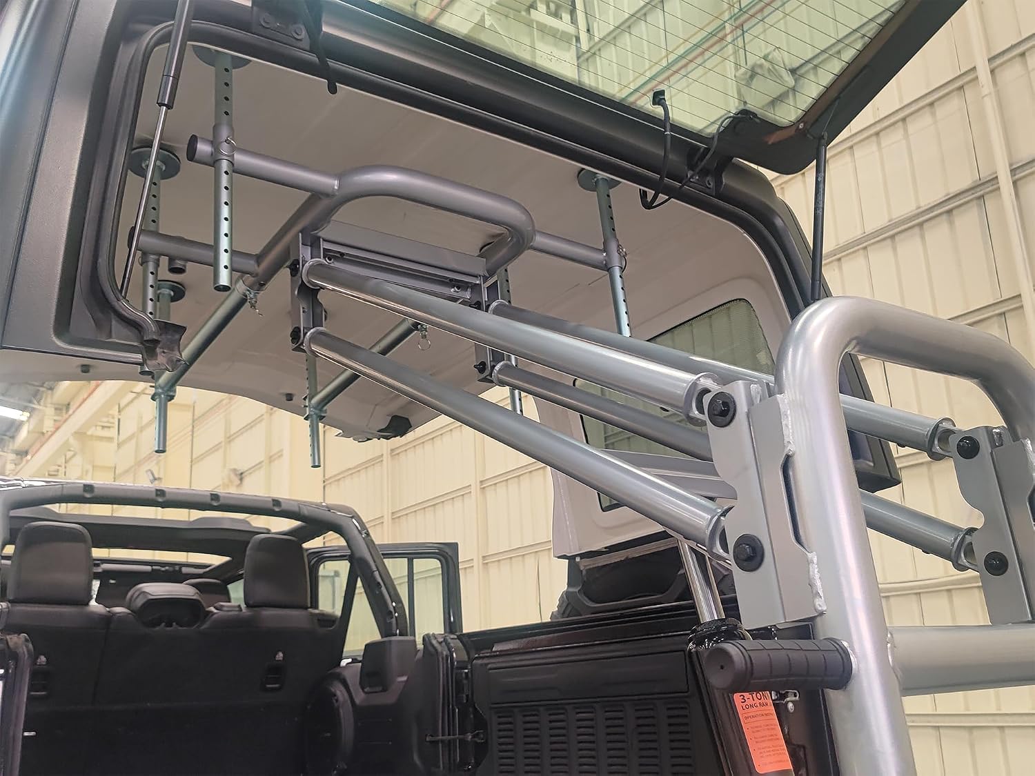 ADI Off Road Hard Top Removal Lift for Jeep Wrangler & Ford Bronco 4-Door, 1-Person Hydraulic System