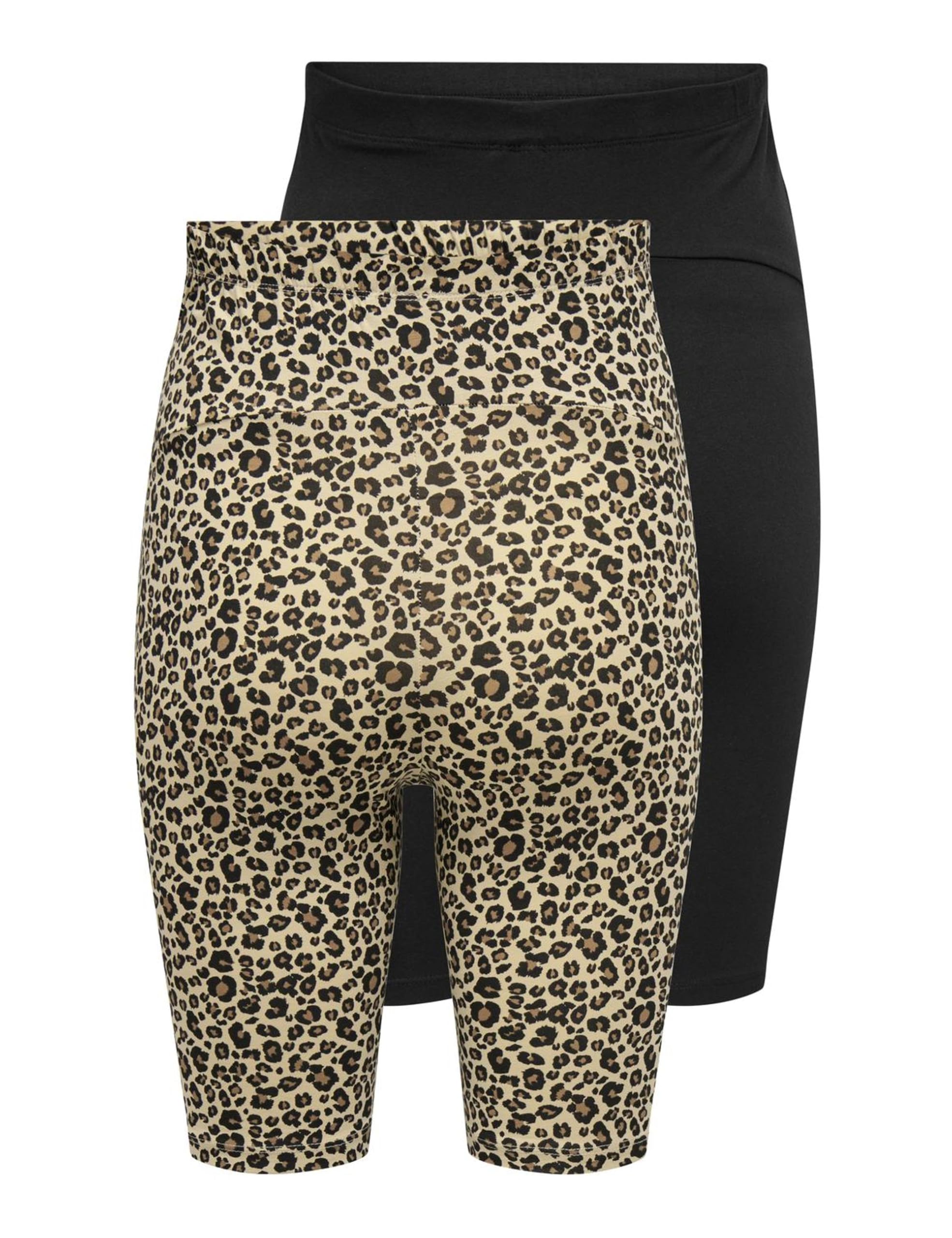 ONLY Female Shorts-Set OLMLOVELY 2-Pack Normal geschnitten Körperbetonte Shorts