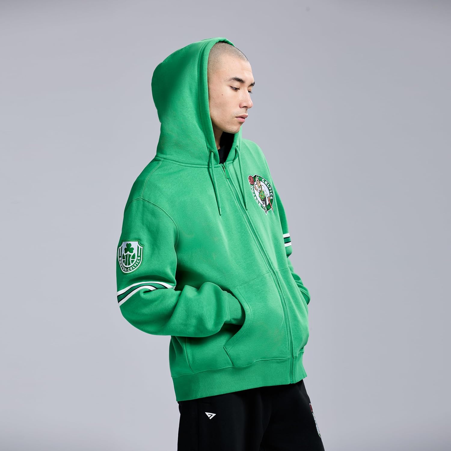 GAME 7 NBA Officially Licensed Men's Long Sleeve Zip Up Hooded Fleece Sweatshirt - Image 4