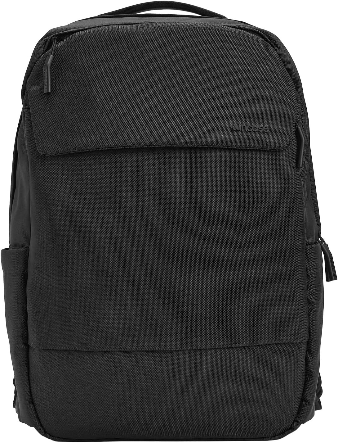 Incase Crosstown Backpack – 20L Everyday Laptop Backpack for Work, Travel – 16" Faux Fur Laptop Sleeve, External Front Pocket, Water Bottle Pockets, Travel Pass Through - Black