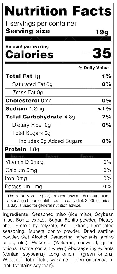 Sopa Instantánea de Miso Marukome Bajo en Sal 72 Sobres (Wakame/Cebolla Verde/Tofu) miniatura 2