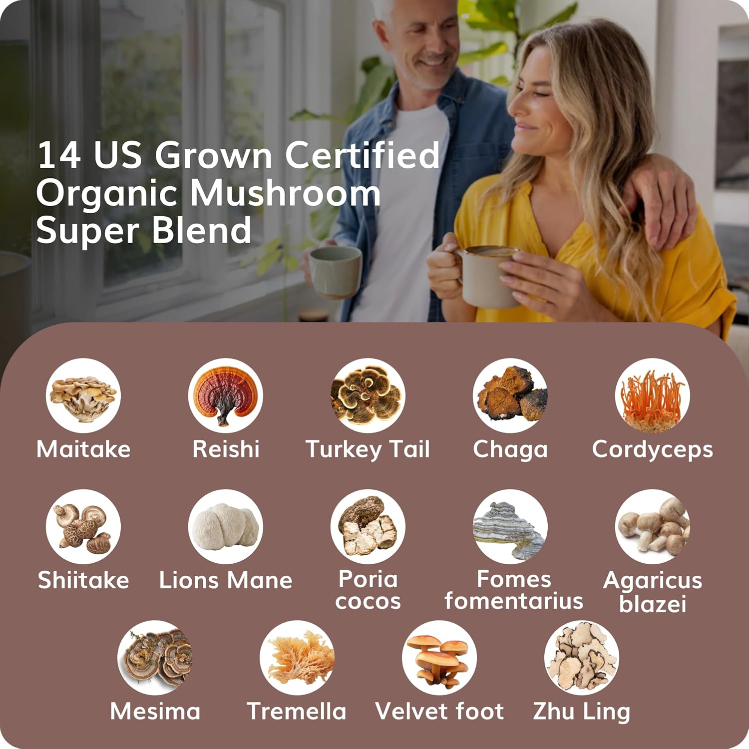 Grama Wellness USDA Organic Lion’s Mane Liquid Drops – Lions Mane Mushroom Tincture Extract for Focus, Memory & Mood – Alcohol-Free Lion’s Mane Supplement, Fruiting Body, Vegan, Non-GMO, 1 fl oz - Image 5