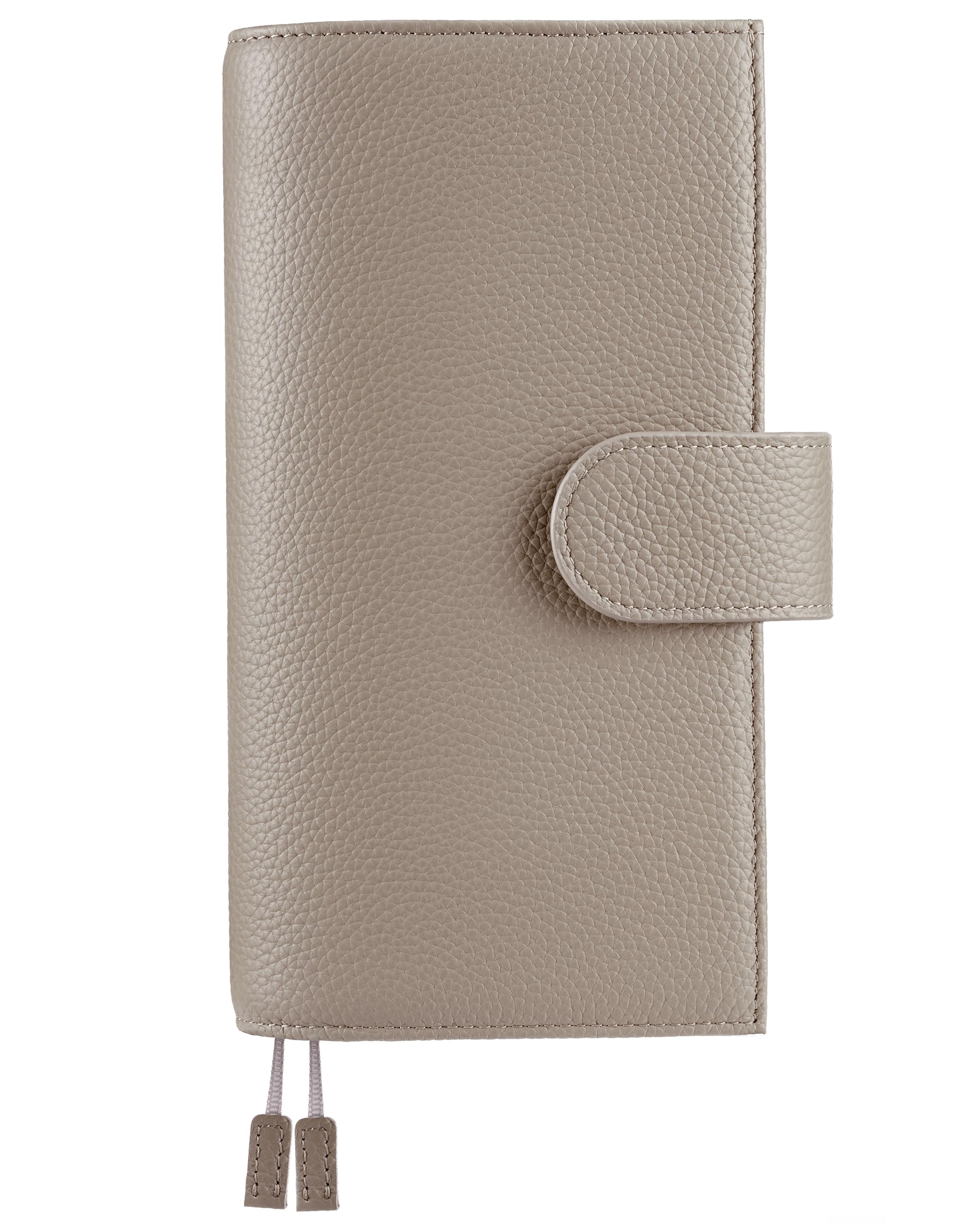 Leather Cover for Hobonichi Weeks/Weeks Mega - with Pen Loop, Card Slots, Back Pocket, and Bookmarks (Taupe), SZFP02WEEKS