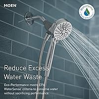 Vista 12 de Moen Engage Magnetix Spot Resist Brushed Nickel 3.5-Inch Six-Function Detachable Handheld Showerhead with Magnetic Docking System, 26100SRN