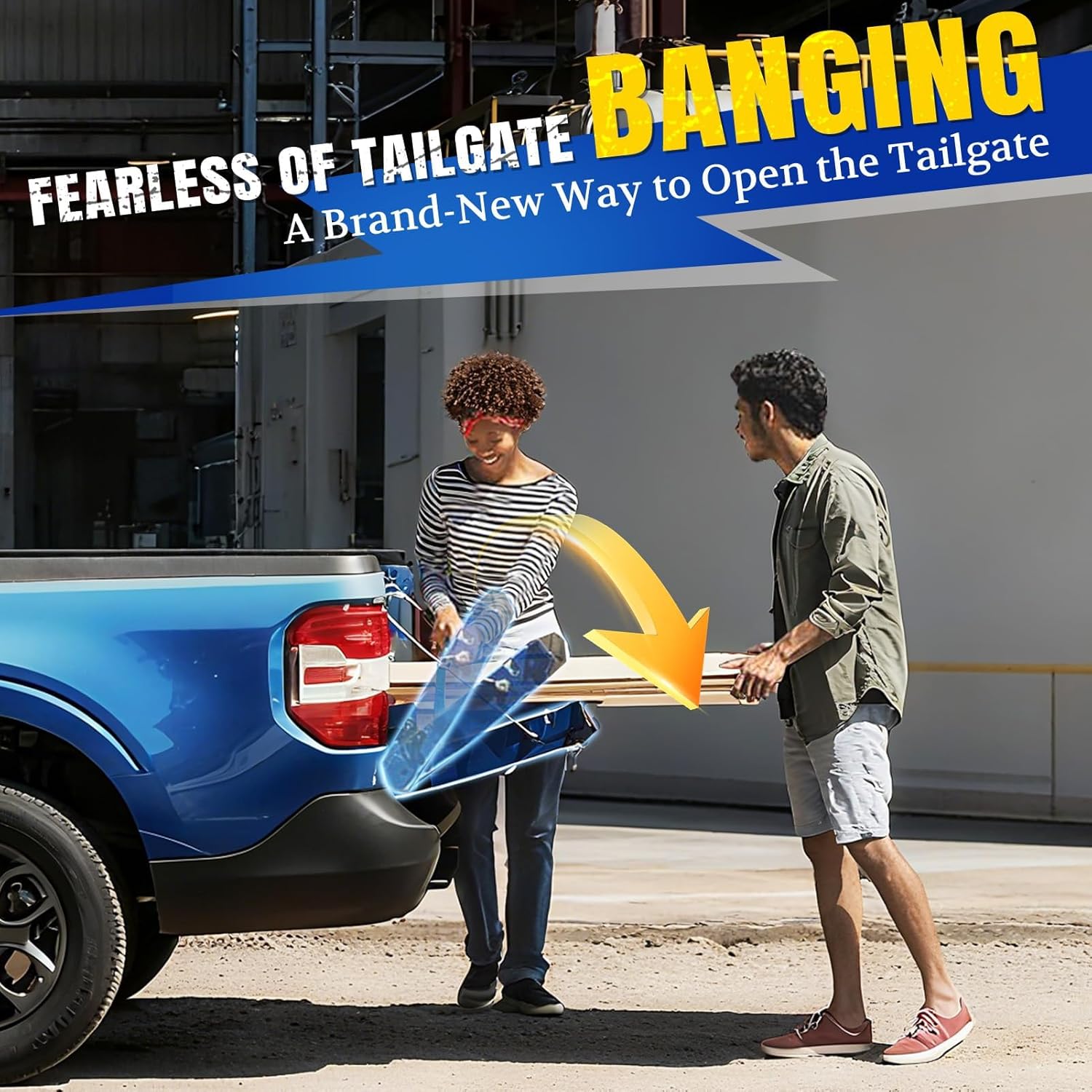 ARANA Tailgate Assist Shock for Ford Ranger, 2019-2024 Ford Ranger Tailgate Soft Open Accessories, 43206 Truck Tail gate Damper(All Tools Provided)