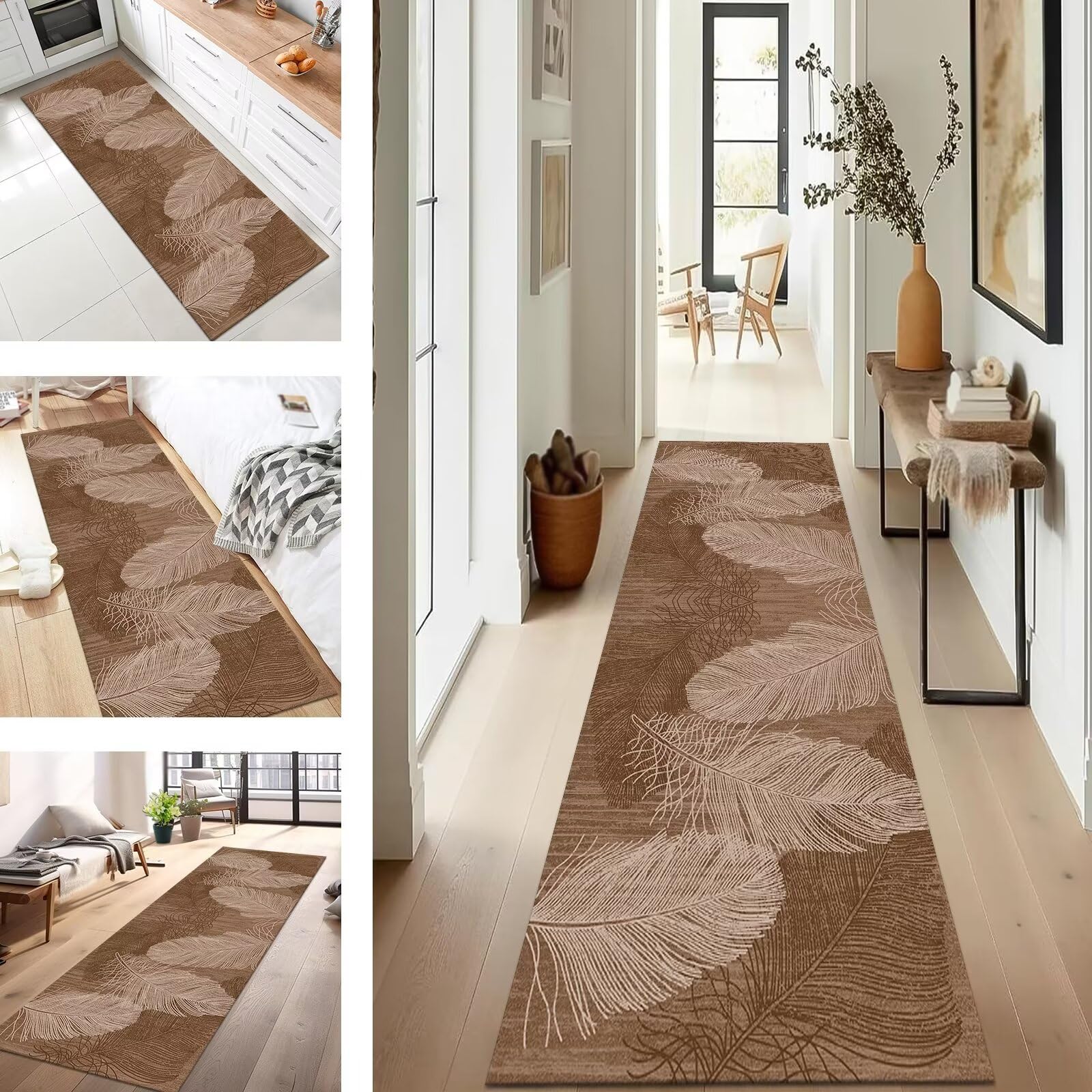 Tapis de couloir pour couloir 90X200CM antidérapant et long