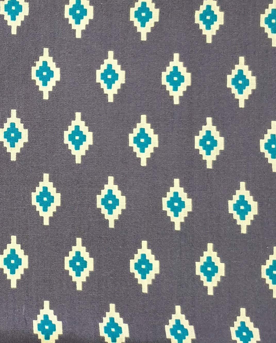 ladyline 100% Cotton Ethnic Printed Fabric by Yard Decorative Fabric Upholstery DIY Crafts Sewing (72 X 42 (Width) inches, Dark-Gray-Ikkat, 2 Y)