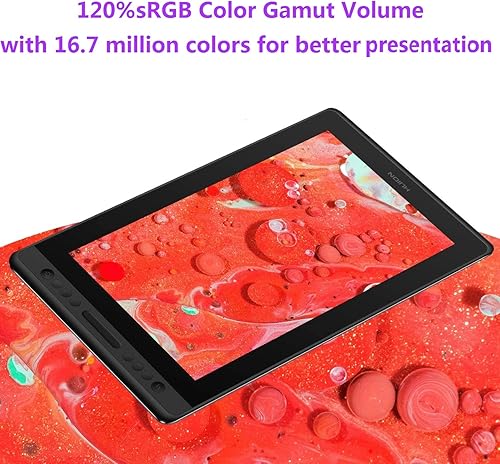 Miniatura 5 de HUION KAMVAS Pro 16 - Tableta de dibujo gráfico con pantalla completamente laminada, con lápiz óptico inclinable sin batería 8192 presión 6 teclas