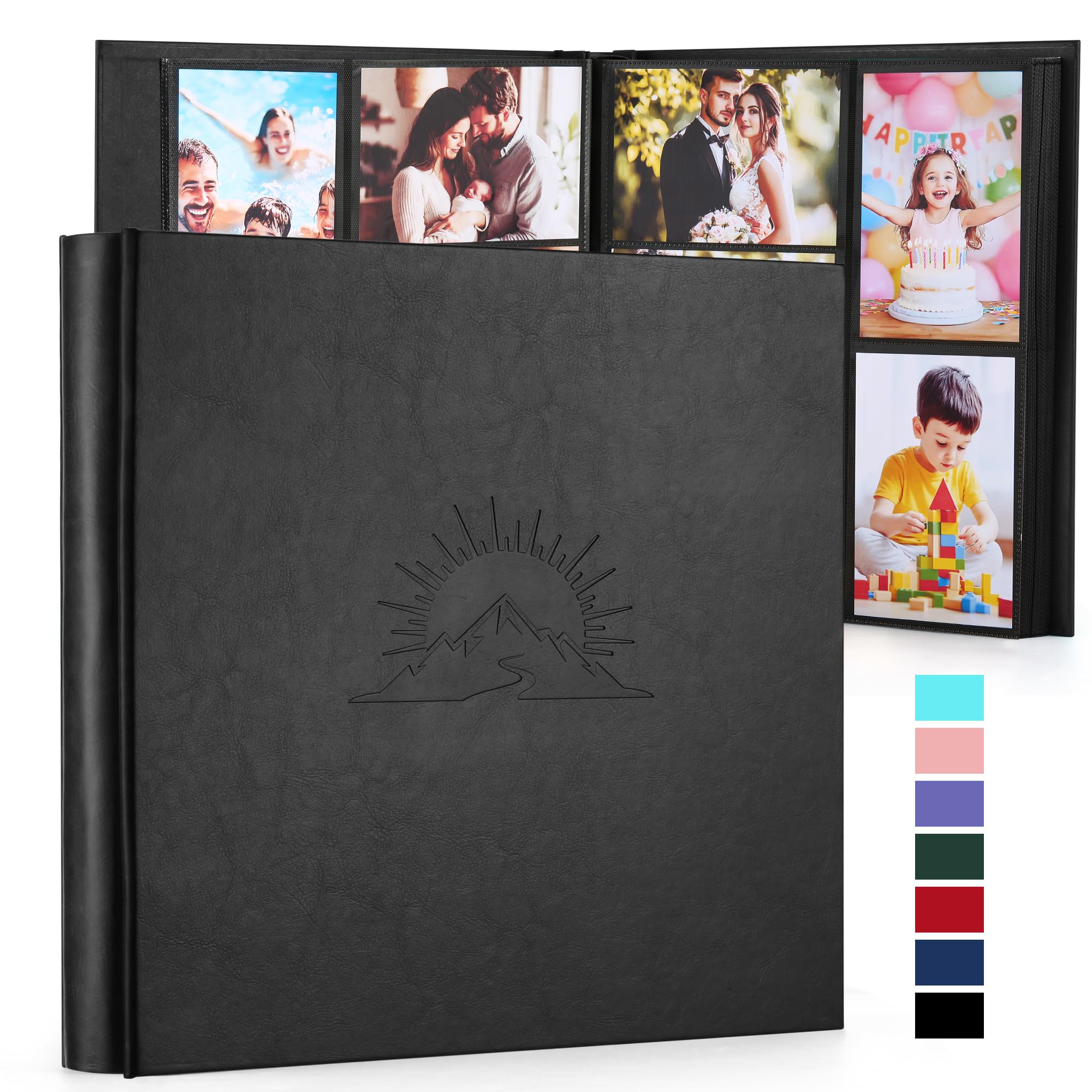 DazSpirit Photo Album 6x4 600 Pockets, Leather Cover with Elegant Embossed Pattern