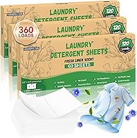 Vista 12 de HOMERHYME Sábanas de detergente para ropa – Fresh Linen 120 Cargas de detergente para ropa sucia a granel, detergente de viaje a granel, ecológicas