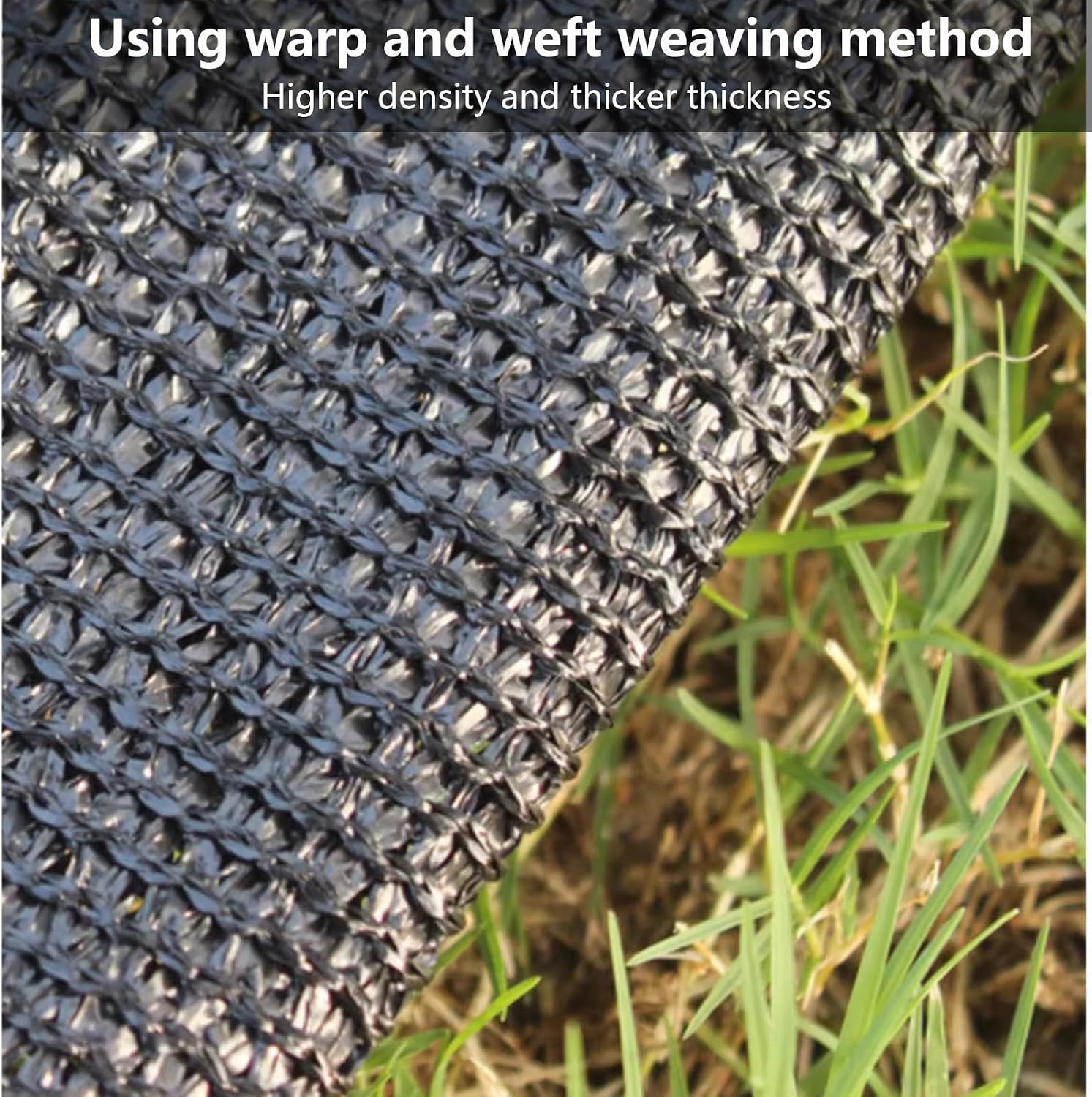 Black Shade Cloth Garden Sun Shades Net Heavy Duty Mesh Tarp with Grommets for Garden, Porch Screen, Plants Cover, Greenhouse and Patio,Black,2 x 2m