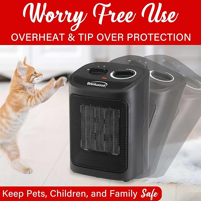 Calefactor Eléctrico Portátil Cerámico PTC 1500W con Ventilador miniatura 4