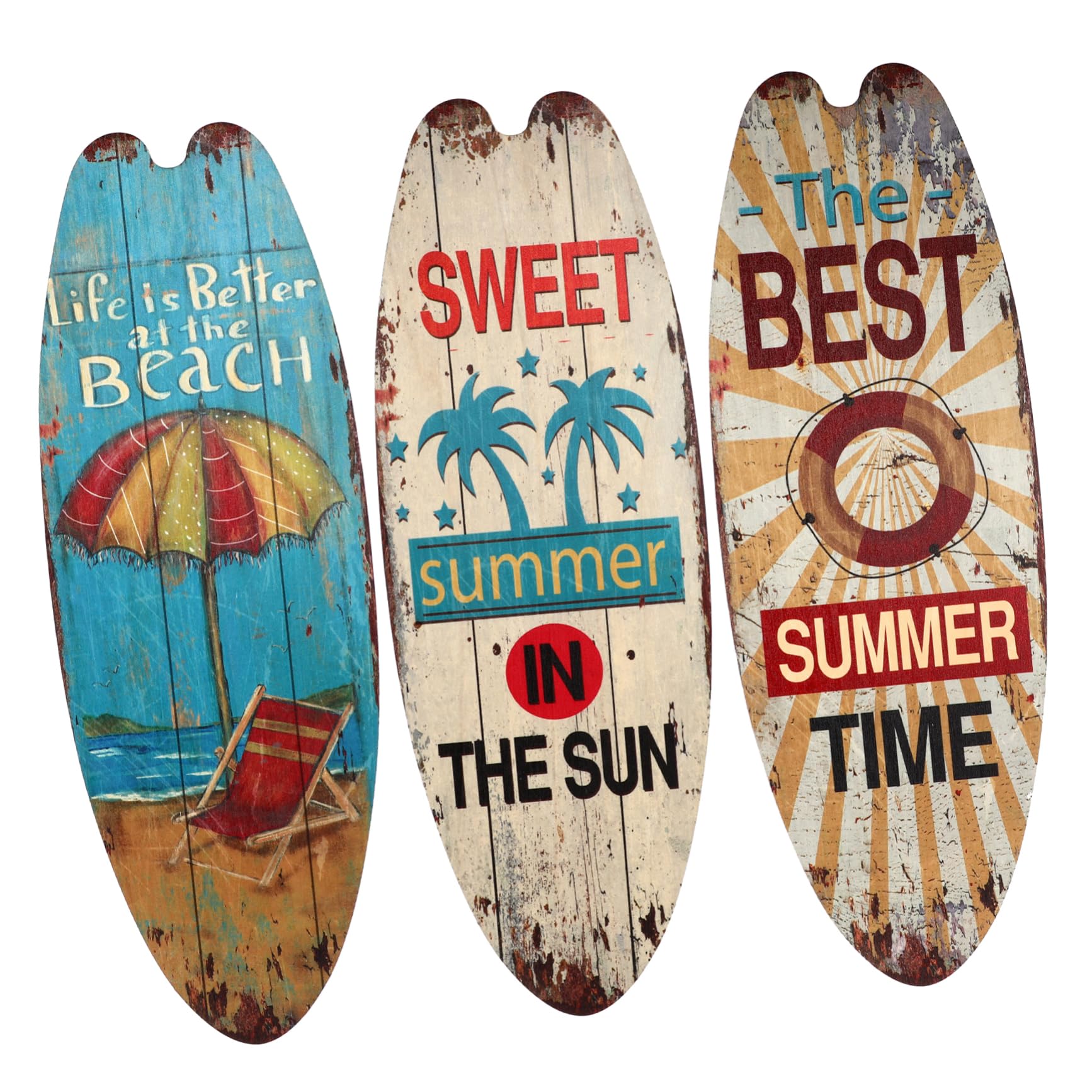 Panneau de surf bois décoratif mural pour étagère et cadeau créatif