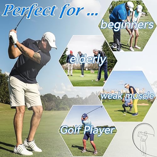 Miniatura 7 de Yahi Golf Swing Trainer Aid - Adjustable Golf Training Equipment - Right Hand - Improve Wrist Hinge Forearm Rotation Shoulder Turn for Beginners,