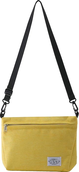 Amazon ミニショルダーバッグ 防水ナイロン素材 軽量 斜めがけ メッセンジャーバッグ サコッシュ レディース メンズ 男女兼用 8011 イエロー Airy ショルダーバッグ