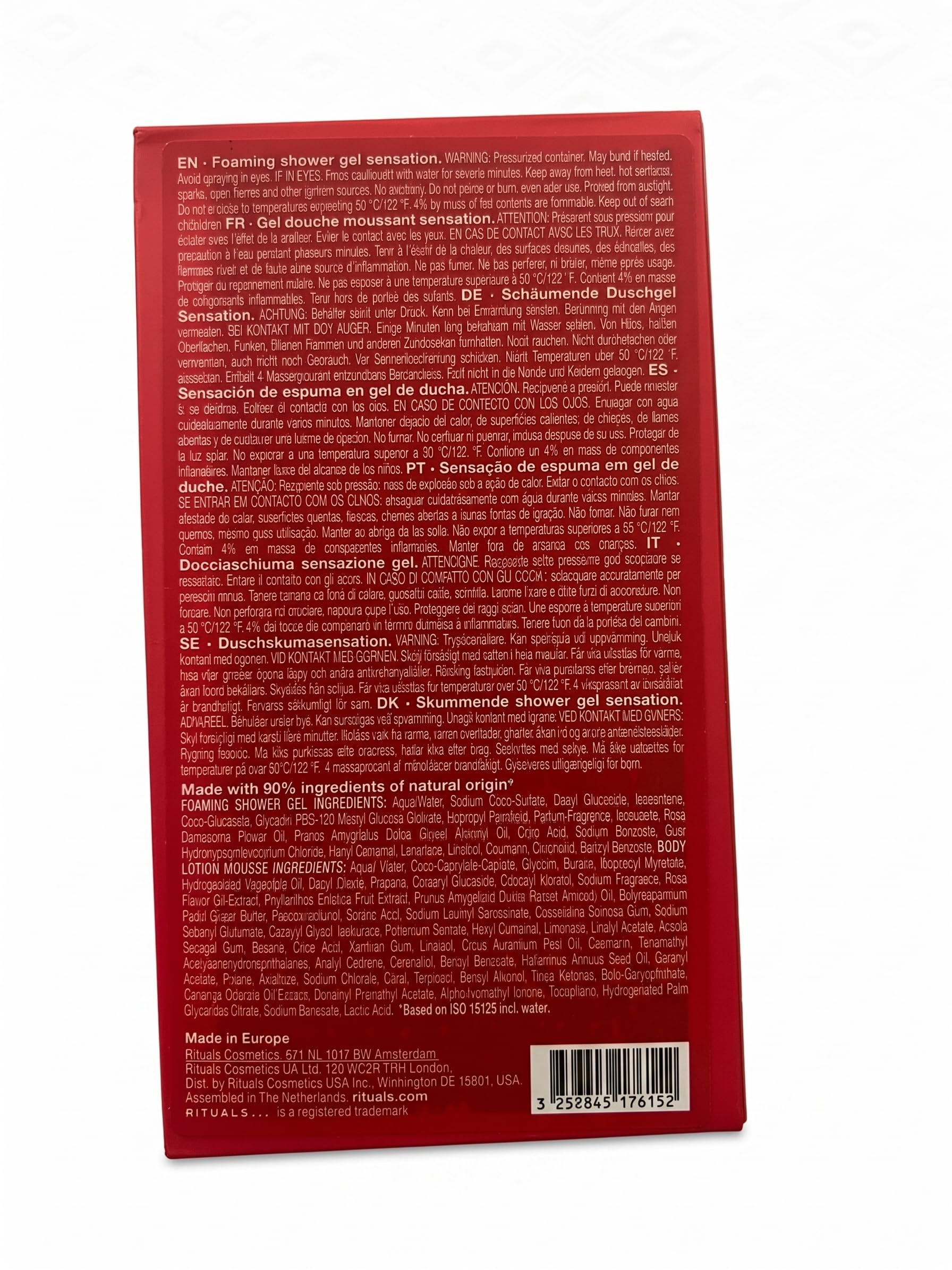 RITUALS The Ritual of Ayurveda Geschenkset, Schäumendes Duschgel & Körperlotion Mousse, 2 x 50 ml